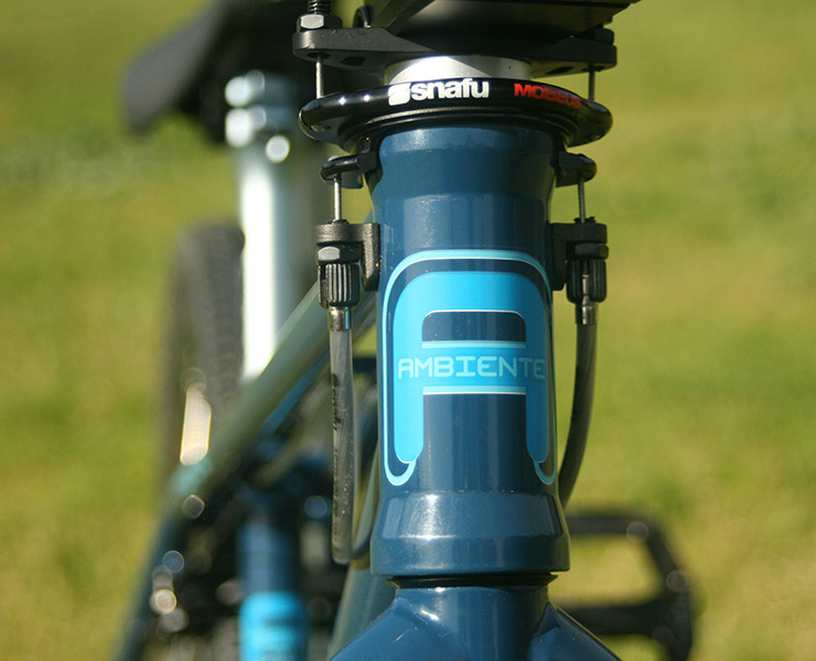 Ambiente Bikes 24" BMX cruiser head tube with brake tabs